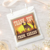 Sachets En Papier Cool Cowboy Anniversaire Rodeo, Merci sauvage de l (Coupé)