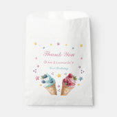 Sachets En Papier Cool de crème glacée fête d'anniversaire (Devant)
