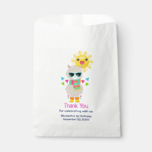 Sachets En Papier Cool Llama et souriant Kawaii Sun