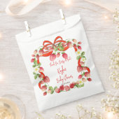 Sachets En Papier Coquette arc-en-cercle fraise baby shower faveurs (Coupé)