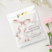 Sachets En Papier Coquette Beige Bow Girl Anniversaire Fête Dessert (Scellé)