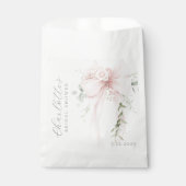 Sachets En Papier Coquette Bow Greenery Bridal Shower (Devant)