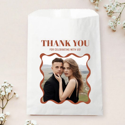 Sachets En Papier Coquette Curvy Ribbon Retro Mariage