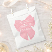 Sachets En Papier Coquette Pink Ribbon Bow (Coupé)