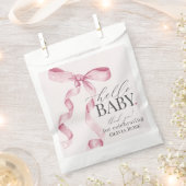 Sachets En Papier Coquette Rose Bow Girl Baby shower Dessert (Coupé)