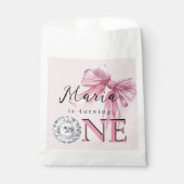 Sachets En Papier Coquette rose étincelle 1ère (Devant)