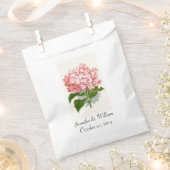 Sachets En Papier Coral rose Hydrangea Mariage Favor Sac (Coupé)