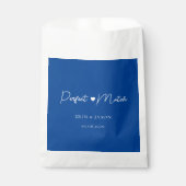 Sachets En Papier Correspondance parfaite ! Bleu, Élégant, Simple (Devant)