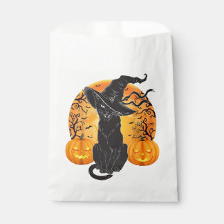Sachets En Papier Costume Chat Noir Scary Halloween sorcier Casquett