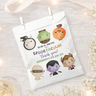 Sachets En Papier Costume Enfants Monster Cute Halloween Fête d'anni