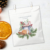 Sachets En Papier Cosy Coca chaud hiver Baby shower neigeux