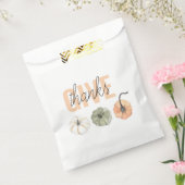 Sachets En Papier Cosy Pastel Donner Merci et Citrouille (Scellé)