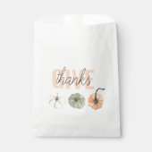 Sachets En Papier Cosy Pastel Donner Merci et Citrouille (Devant)