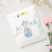 Sachets En Papier Coucher de soleil d'ananas et vagues de l'océan bl (Scellé)