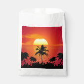 Sachets En Papier Coucher de soleil tropical (Devant)