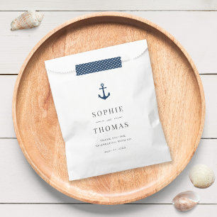 Sachets En Papier Couleur modifiable Mariage d'Ancres classique mode