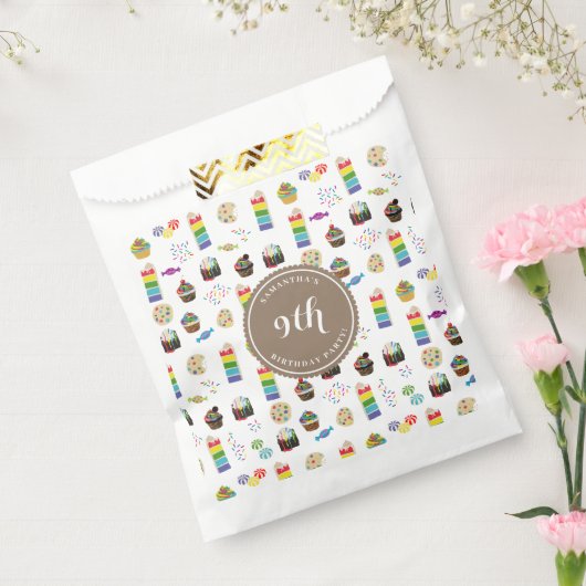 Sachets En Papier Couleur Rainbow Cake Sprinkles Anniversaire (Scellé)