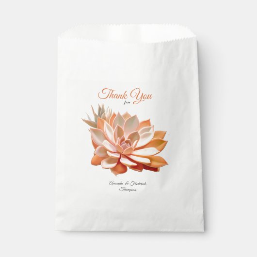 Sachets En Papier Couleurs Succulentes de broyage d'abricot (Devant)
