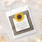Sachets En Papier Country Rustic Tournesol & Mariage Burlap (Coupé)