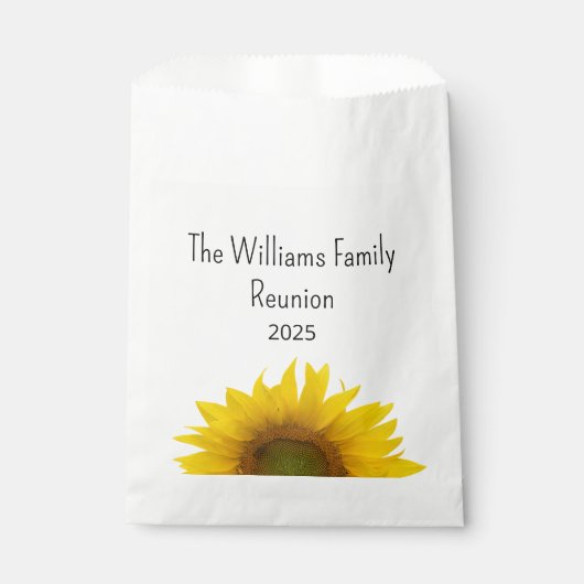 Sachets En Papier Country Sunflower Summer Famille Reunion Barbecue (Devant)