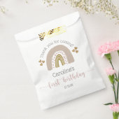 Sachets En Papier Coupe rose or premier anniversaire Boho Rainbow (Scellé)