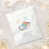 Sachets En Papier Couple d'amour personnalisé (Coupé)