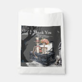 Sachets En Papier Couple de squelettes Merci (Devant)