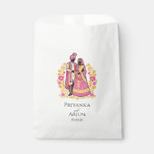 Sachets En Papier Couple Indien Coloré (Devant)