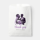 Sachets En Papier Couple pourpre (Devant)