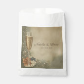 Sachets En Papier Couple’s Champagne Floral Wedding Shower (Devant)