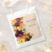 Sachets En Papier Couronne de l'automne à l'orange brûlée et Marsala (Coupé)