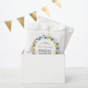 Sachets En Papier Couronne Fleur sauvage de lavande jaune bleu