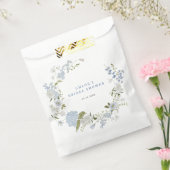 Sachets En Papier Couronne florale bleue délicate pour douche de mar (Scellé)