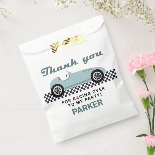 Sachets En Papier Course automobile Blue Race Course Anniversaire (Scellé)