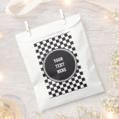 Sachets En Papier Course de voiture / Motif d'échecs + votre backgr. (Coupé)