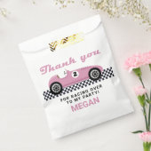 Sachets En Papier Course de voiture rose course Anniversaire (Scellé)