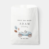 Sachets En Papier Course voiture Anniversaire Invitation, Fast un An (Devant)