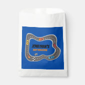 Sachets En Papier Course Voitures Racetrack Baby Boy Dedication (Devant)