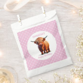 Sachets En Papier Cow Highland Rose (Coupé)