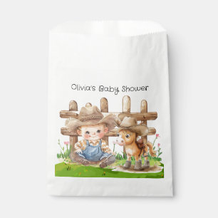 Sachets En Papier Cowboy et un Baby shower de garçon de cheval poney