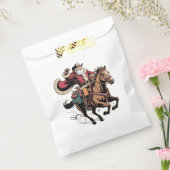 Sachets En Papier Cowboy Père Noël Monter Un Cheval Noël (Scellé)