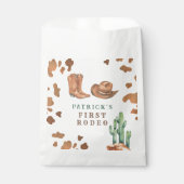 Sachets En Papier Cowboy Western Premier Rodéo fête d'anniversaire (Devant)