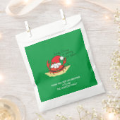Sachets En Papier Crabe Noël Tropical Funny (Coupé)