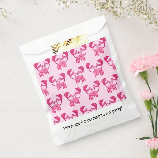 Sachets En Papier Crabes fête d'anniversaire Pink Sea Creator (Scellé)