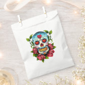 Sachets En Papier Crâne à sucre (Coupé)