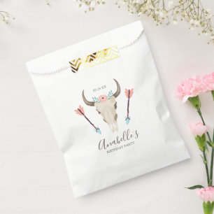 Sachets En Papier Crâne de vache de Boho cool