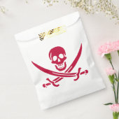 Sachets En Papier Crâne et épées de Crimson Drapeau pirate de Calico (Scellé)