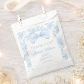 Sachets En Papier Cravate Bleue Bleu Français Toile Fleur Bébé Garço (Coupé)