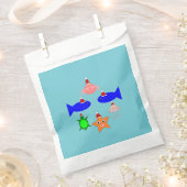 Sachets En Papier Créatures de la mer de Noël (Coupé)