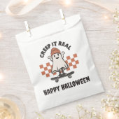Sachets En Papier Creep it Real Skateboard Ghost Happy Halloween (Coupé)